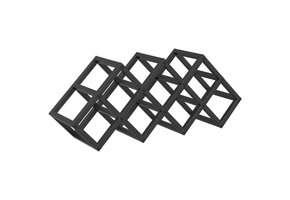 VidaXL Wijnrek Zwart (34% Korting) - 9 Flessen