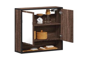 VidaXL Badkamerspiegelkast - Bewerkt Hout Bruin Eiken - 69% Korting