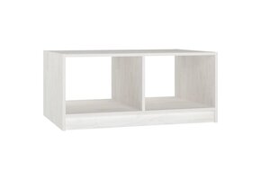 vidaXL Salontafel Massief Grenenhout Wit (75x50x33,5 cm) - 69% Korting!