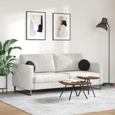 VidaXL Zitkussens Zwart Fluweel 2 stuks - 50% Korting