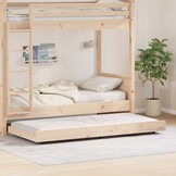 vidaXL Bedframe Grenenhout Bruin 90x200 cm | 60% Korting