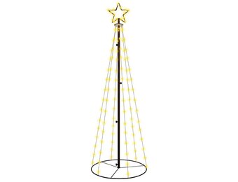 VidaXL Kegelkerstboom 108 LED's 70x180 cm Warmwit - 61% Korting!