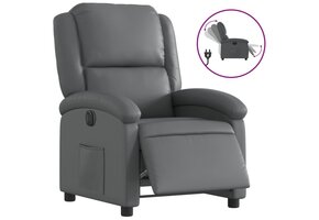 vidaXL Fauteuil Kunstleer Grijs - 53% Korting