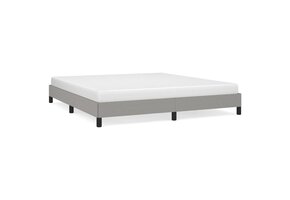 vidaXL Bedframe Stof Lichtgrijs (180x200) - 53% Korting!