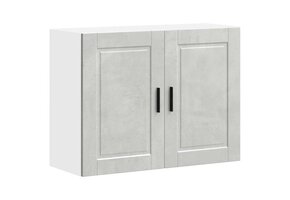 vidaXL Keukenwandkast Porto - Betongrijs met 52% Korting