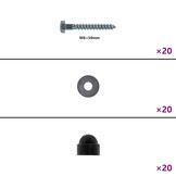 vidaXL Schommelzitjes (2x) Blauw | 52% Korting