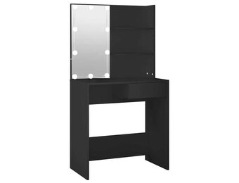 VidaXL Kaptafel Zwart met LED-verlichting - 33% Korting!