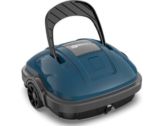 WINNY POOL CLEANER Zwembadrobot, accu, draadloos, voor vlakke bodem, opbouwzwembaden tot 80 m², zwembadstofzuiger, robot met 100 minuten, automatisch parkeren, zwembadrobot, accu, robotstofzuiger
