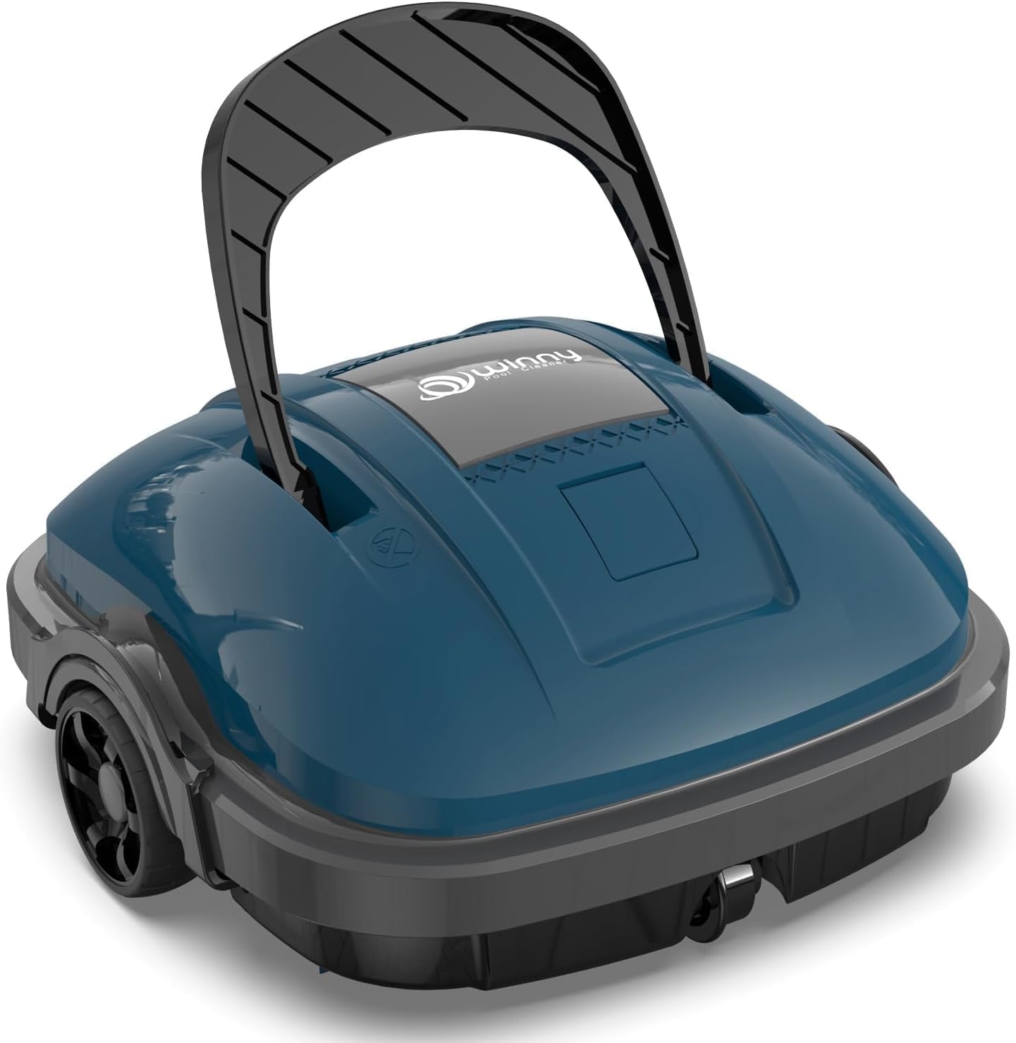 WINNY POOL CLEANER Zwembadrobot, accu, draadloos, voor vlakke bodem, opbouwzwembaden tot 80 m², zwembadstofzuiger, robot met 100 minuten, automatisch parkeren, zwembadrobot, accu, robotstofzuiger