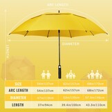 ZOMAKE Golfparaplu XL - Waterdicht & Winddicht met 28% Korting