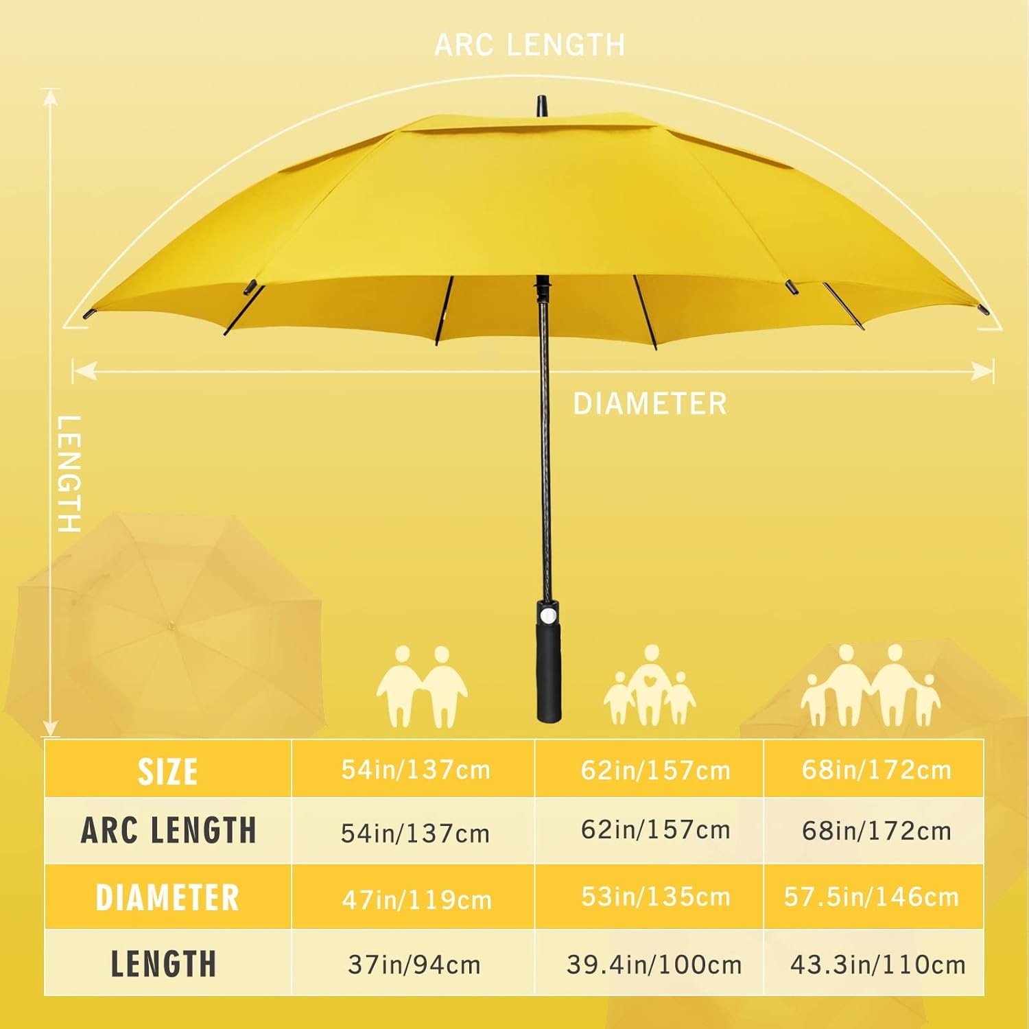 ZOMAKE Golfparaplu XL - Waterdicht & Winddicht met 28% Korting