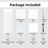 AUTO HIGH Kattenhok voor binnen, doe-het-zelf kattenkooihuis met metalen draaddichtheid, 2-laags kattenbox met 2 deuren en 1 ladder voor fret kitty konijn chinchilla, maat 75 x 75 x 73 cm, wit