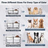 Verhoogde voederbakken voor grote honden, set van keramiek met antislip metalen houder, dubbele hondenbak voor voer en water, geschikt voor middelgrote en grote honden, 2 x 1600 ml, wit