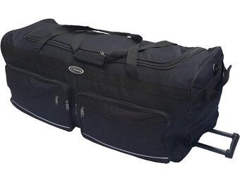 Grote Reistas op Wielen - Zwart/Blauw (150L) - 27% Korting!