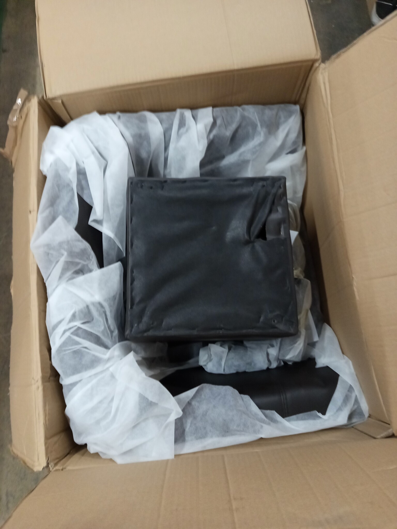 vidaXL Kuipstoel met Voetenbank Kunstleer Bruin - 54% Korting!