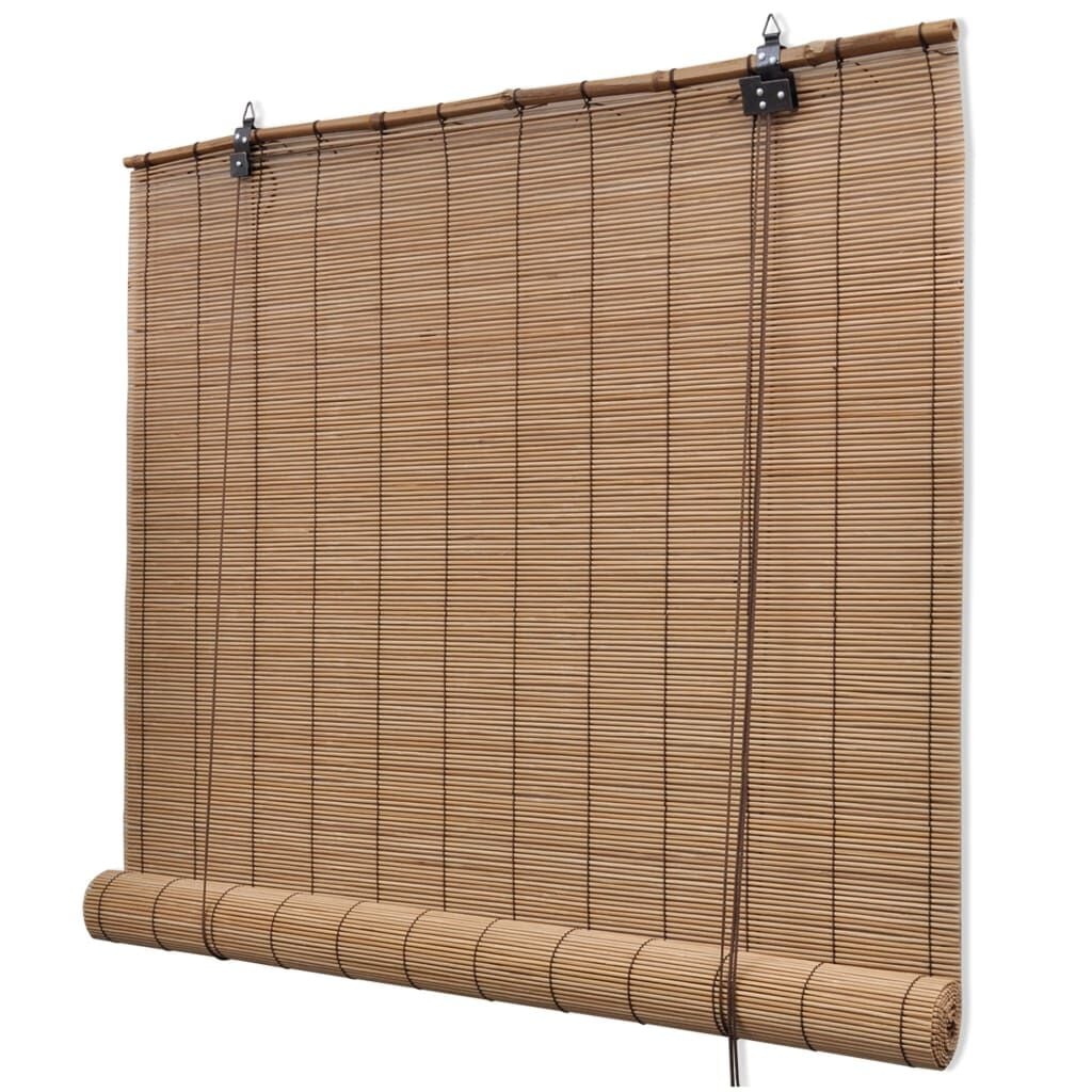 vidaXL Bamboe Rolgordijn Bruin (150x160 cm) - 29% Korting!