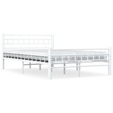 vidaXL Bedframe Metaal Wit 140x200 cm - Nu 51% Korting!
