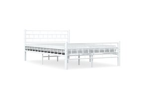 vidaXL Bedframe Metaal Wit 140x200 cm - Nu 51% Korting!