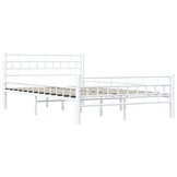 vidaXL Bedframe Metaal Wit 140x200 cm - Nu 51% Korting!