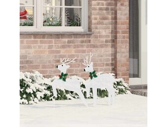 vidaXL Kerst Rendieren Set (2x) - Koud Wit LED, 59% Korting
