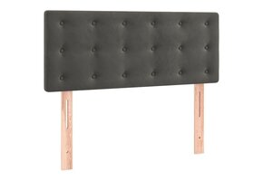 vidaXL Hoofdbord 100x5x78/88 cm fluweel donkergrijs