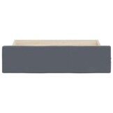 vidaXL Bedlades 2 st - 47% Korting! | Donkergrijs Bewerkt Hout & Fluweel