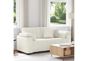 VidaXL Loveseat Sofa Crème 140 cm Fluweel - 59% Korting!