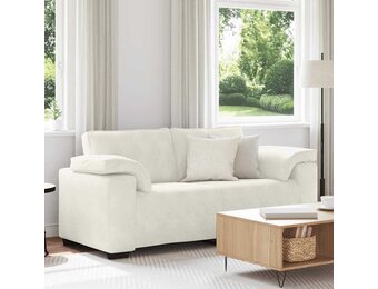 VidaXL Loveseat Sofa Crème 140 cm Fluweel - 59% Korting!