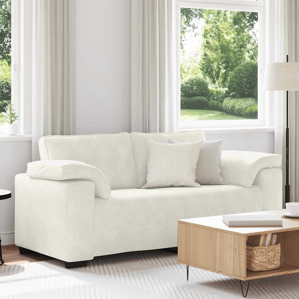 VidaXL Loveseat Sofa Crème 140 cm Fluweel - 59% Korting!