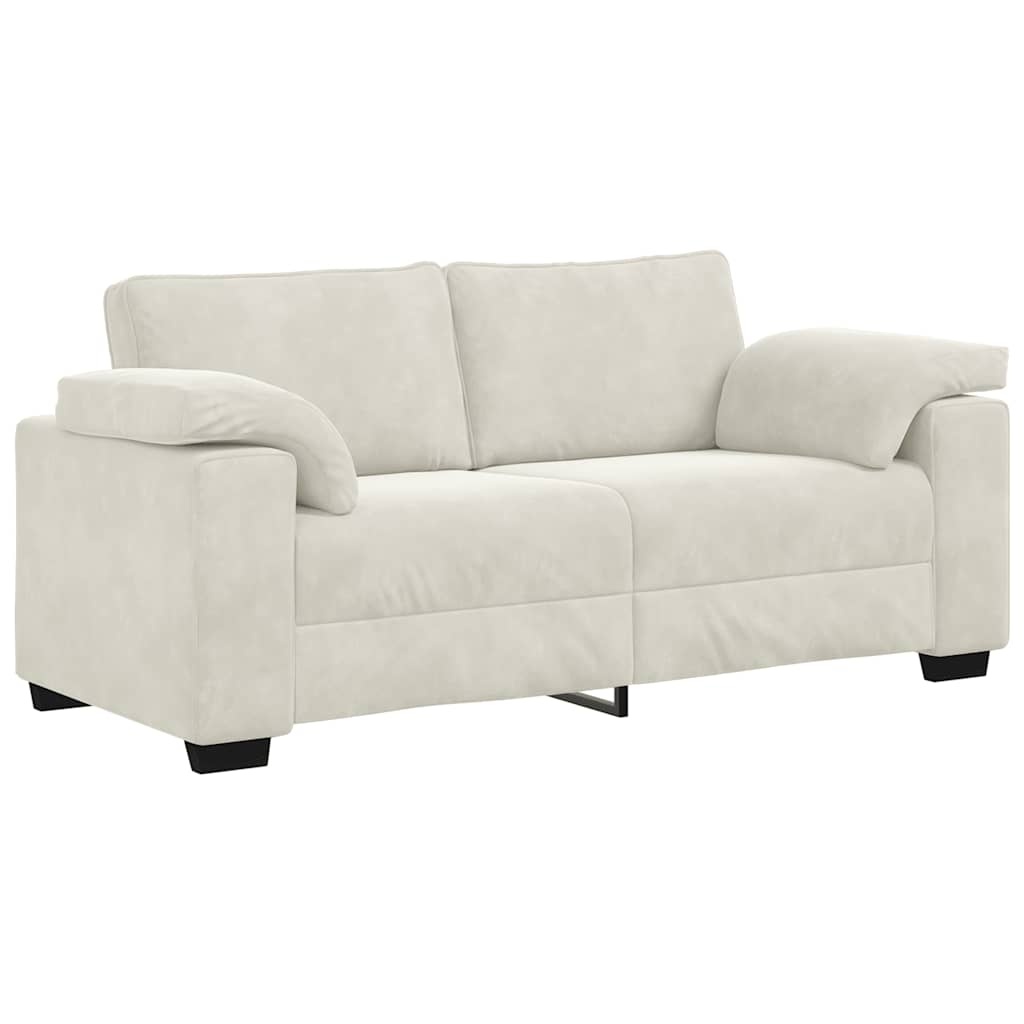 VidaXL Loveseat Sofa Crème 140 cm Fluweel - 59% Korting!