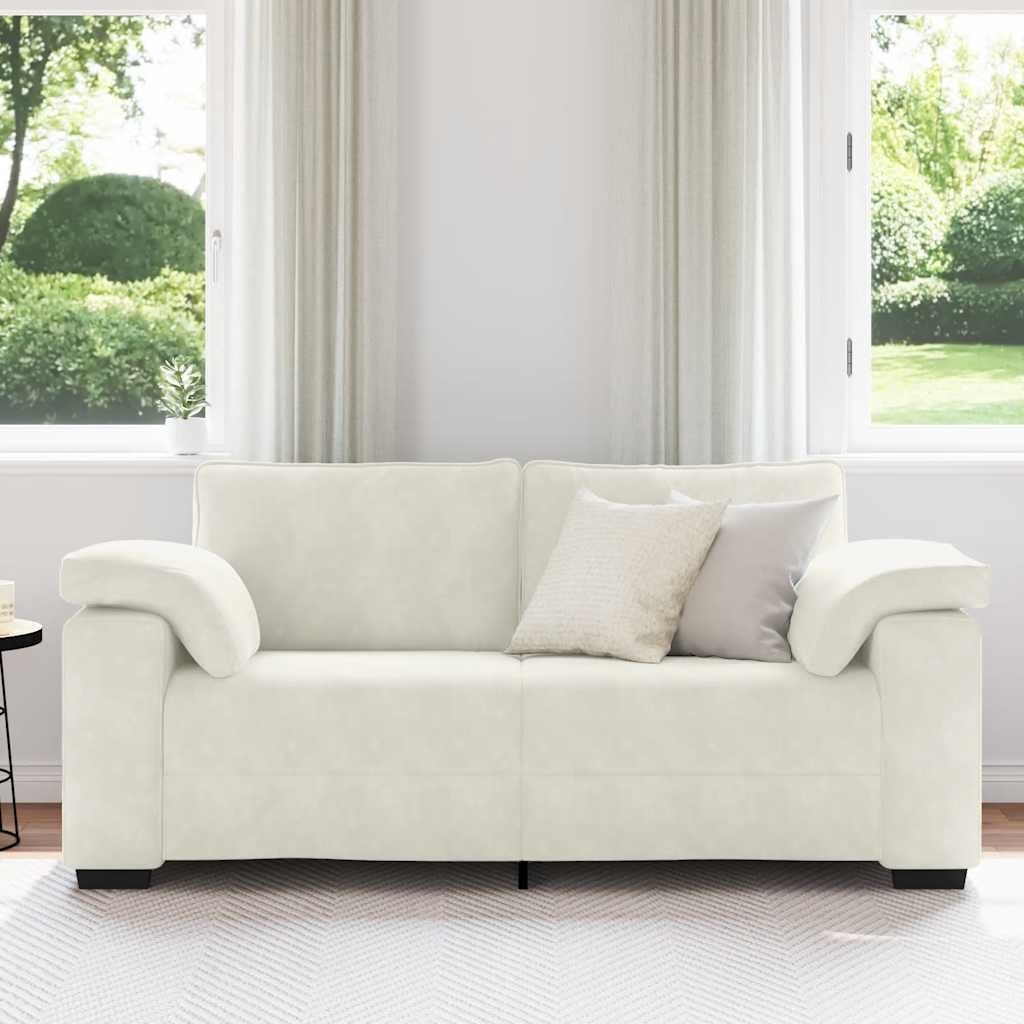 VidaXL Loveseat Sofa Crème 140 cm Fluweel - 59% Korting!