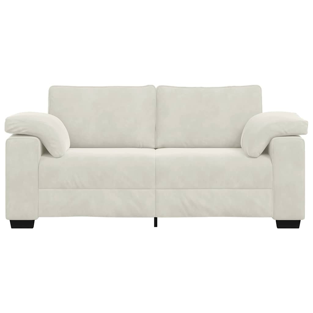 VidaXL Loveseat Sofa Crème 140 cm Fluweel - 59% Korting!