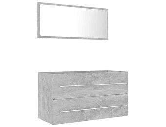 Badkamermeubelset Betongrijs (33% Korting)