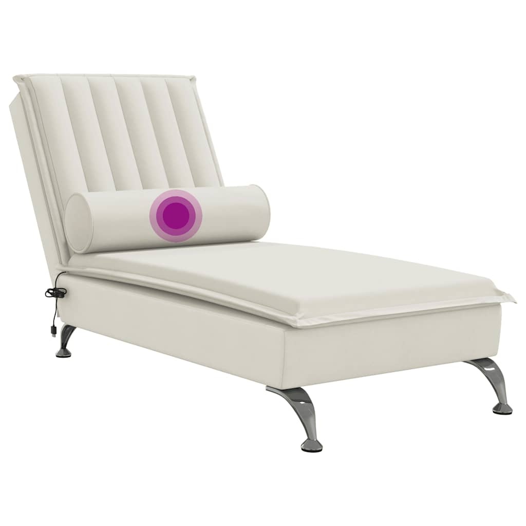 VidaXL Massage Chaise Longue Fluweel Roze - 33% Korting