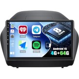 8 Core 4G + 64G CAMECHO Android 13 Autoradio voor Hyundai IX35 2010-2015 met Navi Carplay Wireless Android Auto, Dubbele DIN-radio met 10'' Bluetooth5-scherm.0 FM/RDS 32EQ DSP SWC + achteruitrijcamera