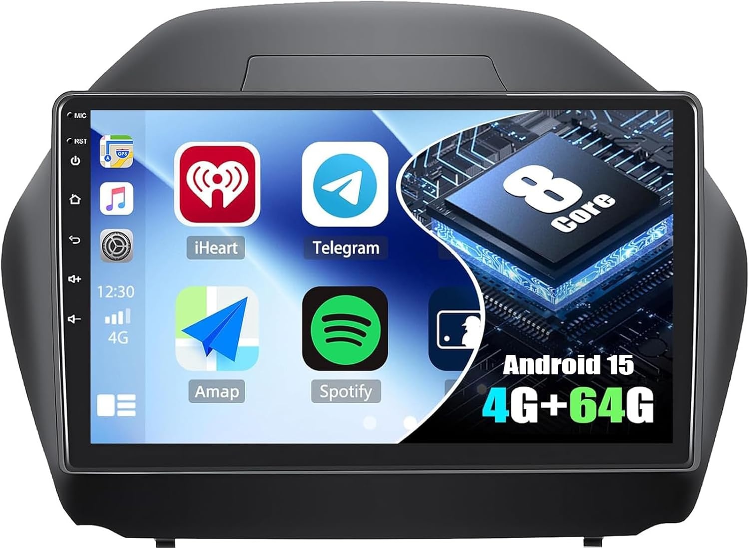 8 Core 4G + 64G CAMECHO Android 13 Autoradio voor Hyundai IX35 2010-2015 met Navi Carplay Wireless Android Auto, Dubbele DIN-radio met 10'' Bluetooth5-scherm.0 FM/RDS 32EQ DSP SWC + achteruitrijcamera