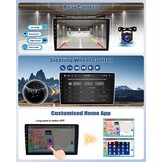 8 Core 4G + 64G CAMECHO Android 13 Autoradio voor Hyundai IX35 2010-2015 met Navi Carplay Wireless Android Auto, Dubbele DIN-radio met 10'' Bluetooth5-scherm.0 FM/RDS 32EQ DSP SWC + achteruitrijcamera