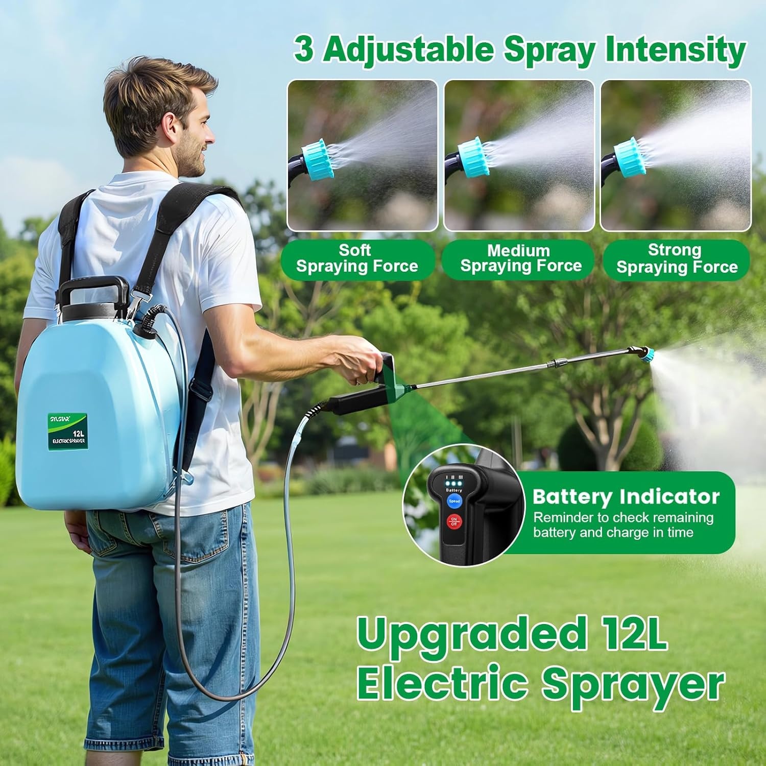 SYLSTAR Batterij Rugzaksproeier 12L - 27% Korting