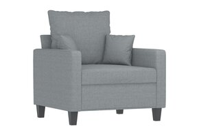 vidaXL Fauteuil Lichtgrijs Gestoffeerd (34% korting)