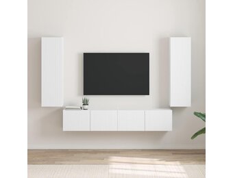 vidaXL TV Wandkast Wit - 53% Korting!