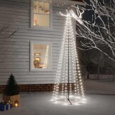 VidaXL Kegelkerstboom 310 LED's Koudwit - 75% Korting