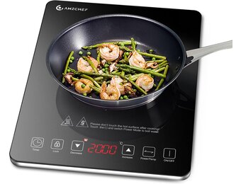 AMZCHEF Inductiekookplaat 2000W - 45% Korting