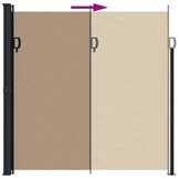 vidaXL Uittrekbaar Windscherm 200x500 cm Taupe - 34% Korting!