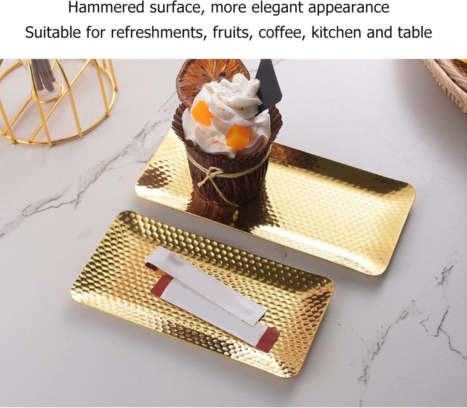 Gehamerd Dienblad RVS (25x11cm) - 21% Korting!