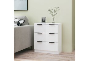 VidaXL Dressoir Hoogglans Wit (60x30x70 cm) - 53% Korting