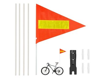 Reflecterende Fietsvlag 150cm - Veiligheid voor Kinderfiets & Scooter