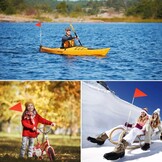 Reflecterende Fietsvlag 150cm - Veiligheid voor Kinderfiets & Scooter