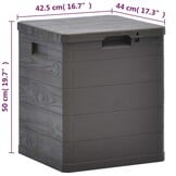 VidaXL Tuin Opbergbox 90L Bruin - 57% Korting!