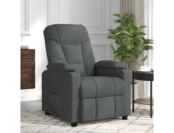 vidaXL Massagestoel Stof Donkergrijs - 34% Korting