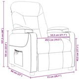vidaXL Massagestoel Stof Donkergrijs - 34% Korting